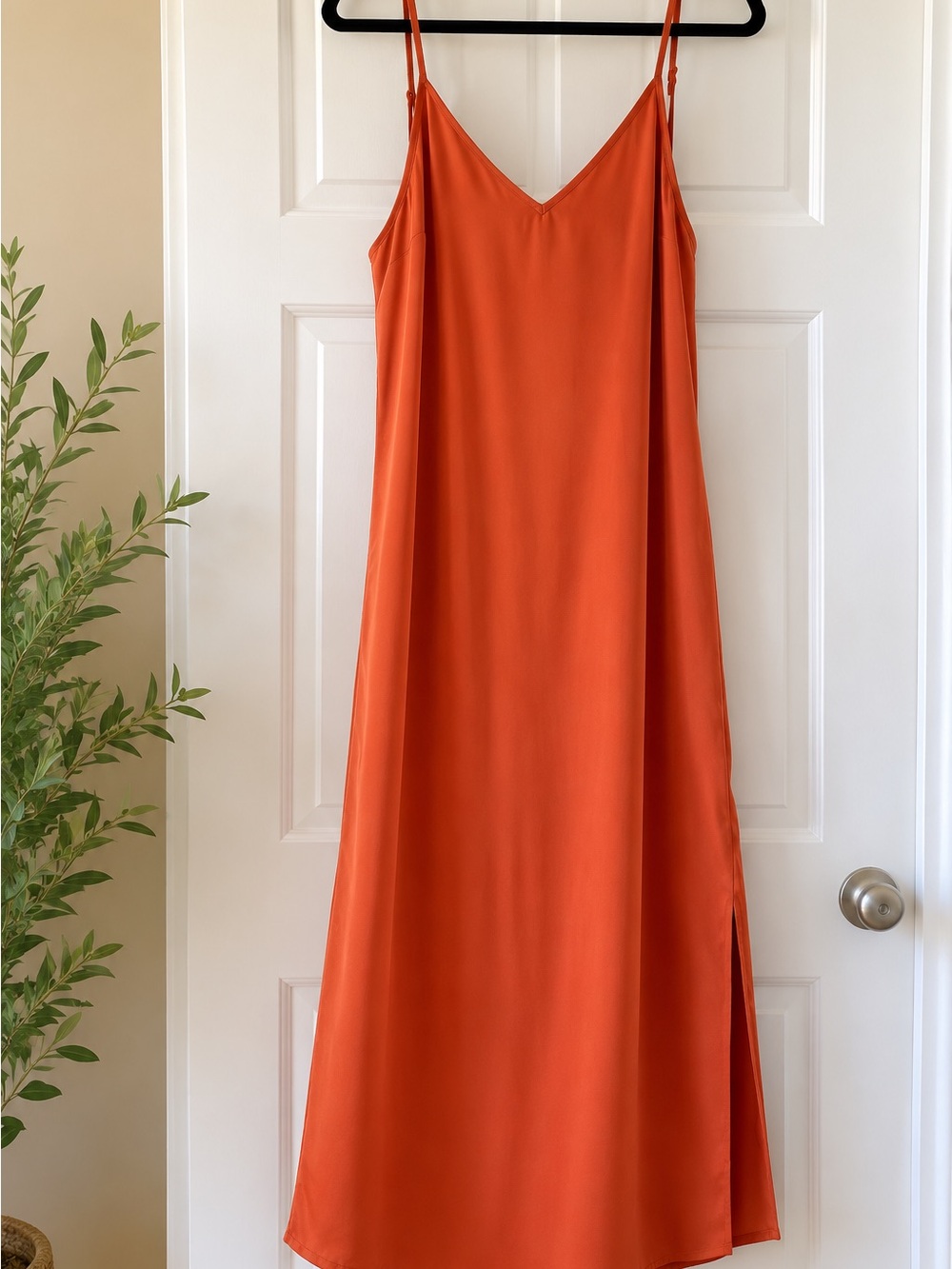 a new day slip dress in Deep Terracotta Orange